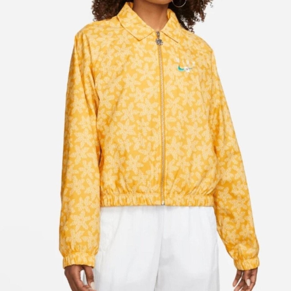 Nike Yellow Daisy Jacket Wind Breaker